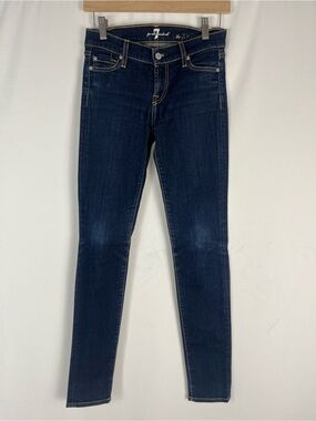 7 For All Mankind Dark Indigo Skinny Jeans